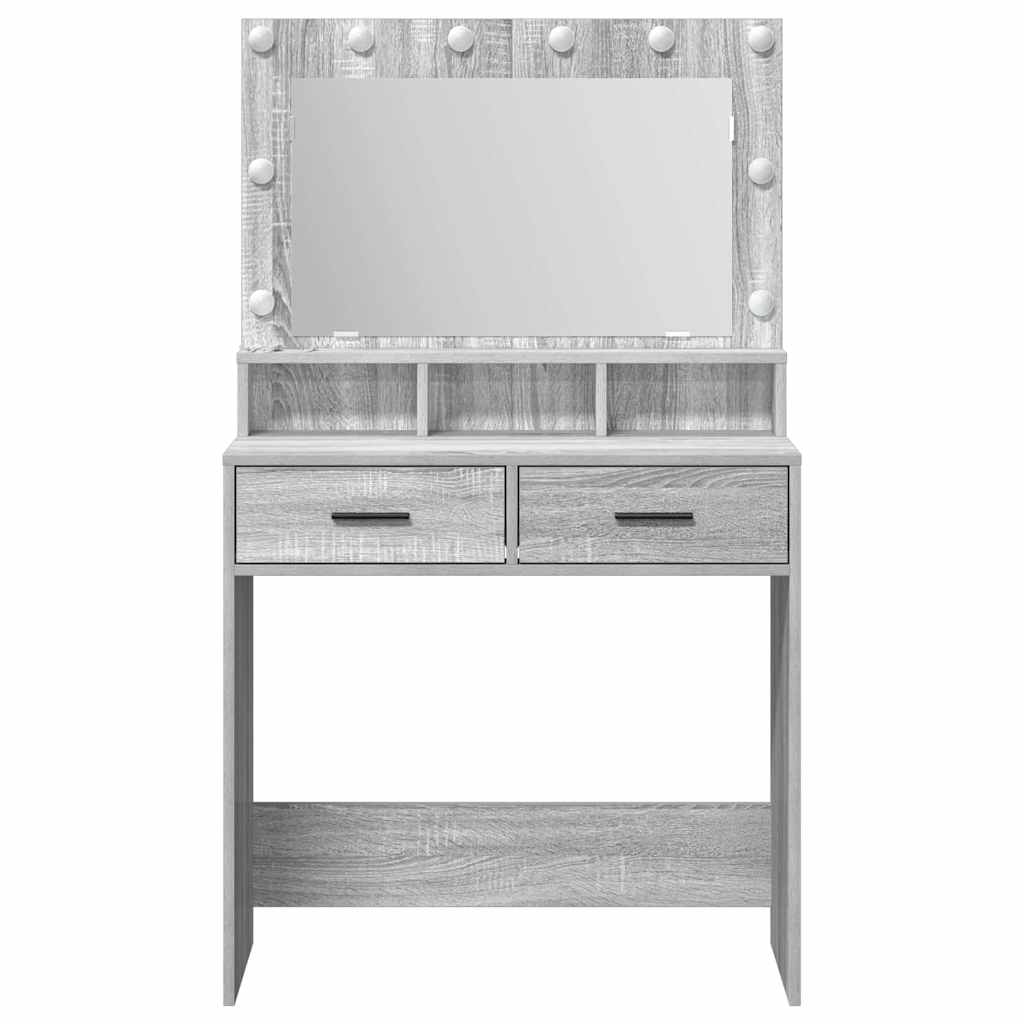 Toaletni stol Siva Sonoma 79 x 41 x 135 cm Konstruirano drvo