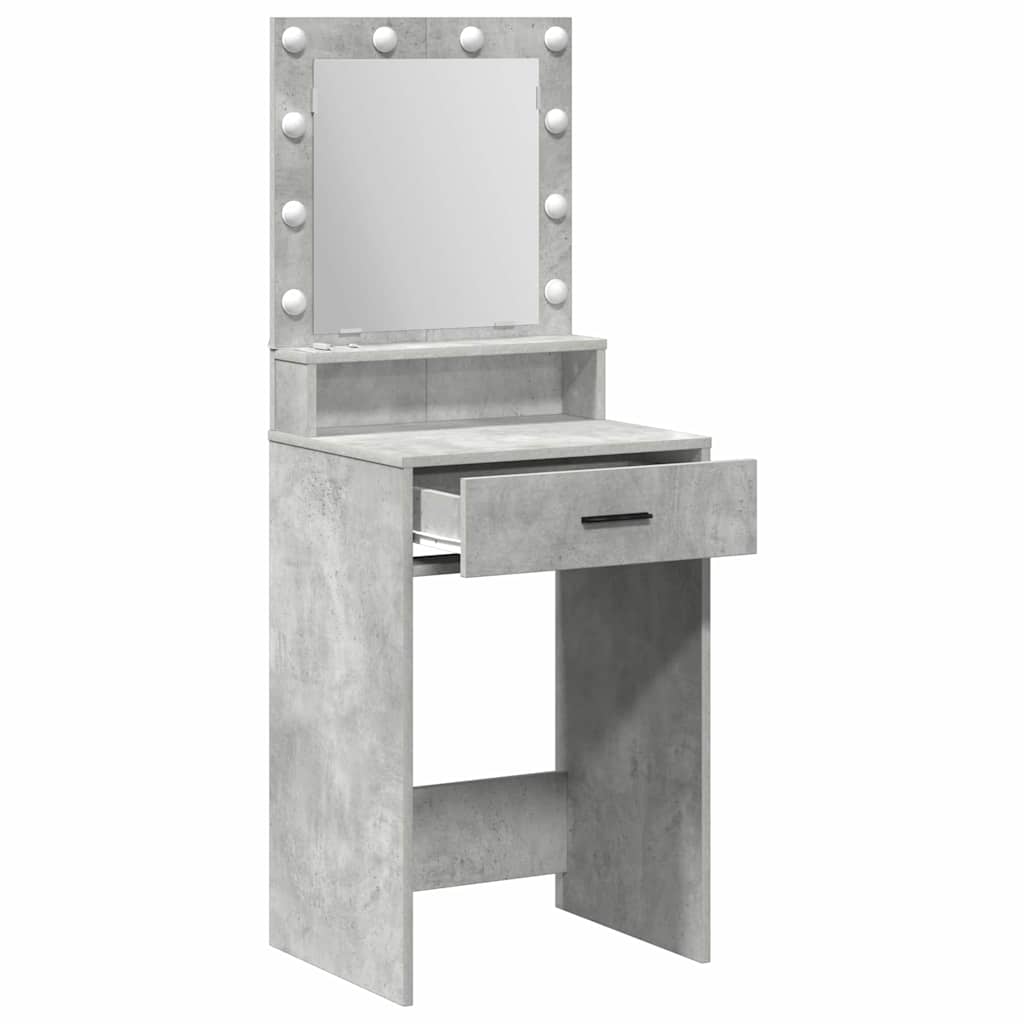 Toaletni stol Betonski sivi 50 x 41 x 135 cm Konstruirano drvo