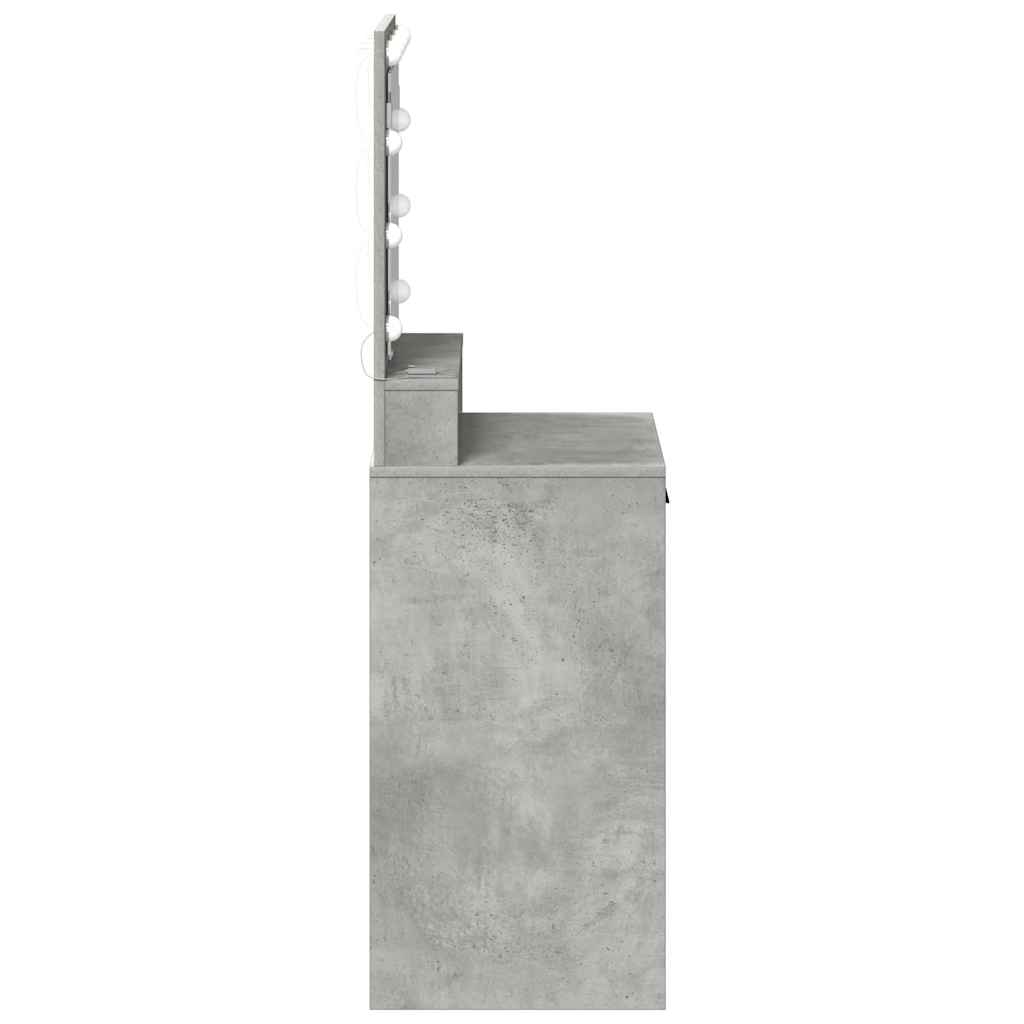 Toaletni stol Betonski sivi 50 x 41 x 135 cm Konstruirano drvo