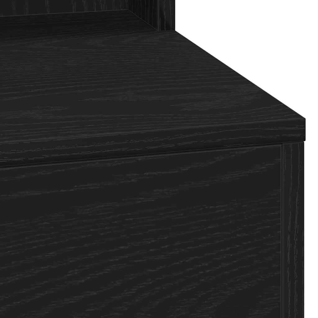 Toaletni stol Crni hrast 75,5 x 41 x 135 cm Konstruirano drvo