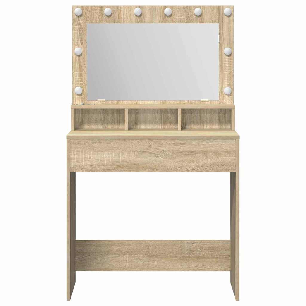 Toaletni stol Sonoma hrast 75,5 x 41 x 135 cm Konstruirano drvo