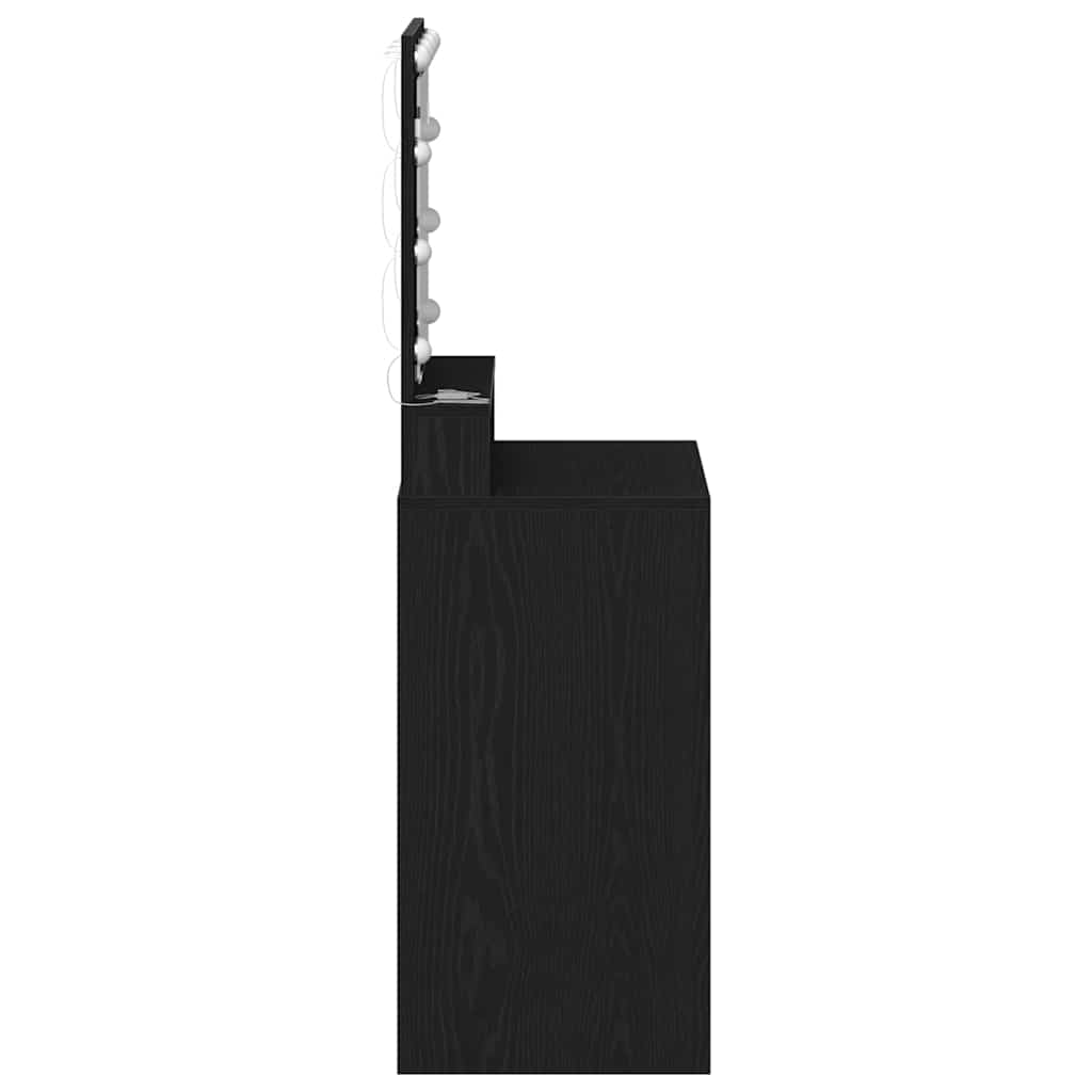 Toaletni stol Crni hrast 50 x 41 x 135 cm Konstruirano drvo