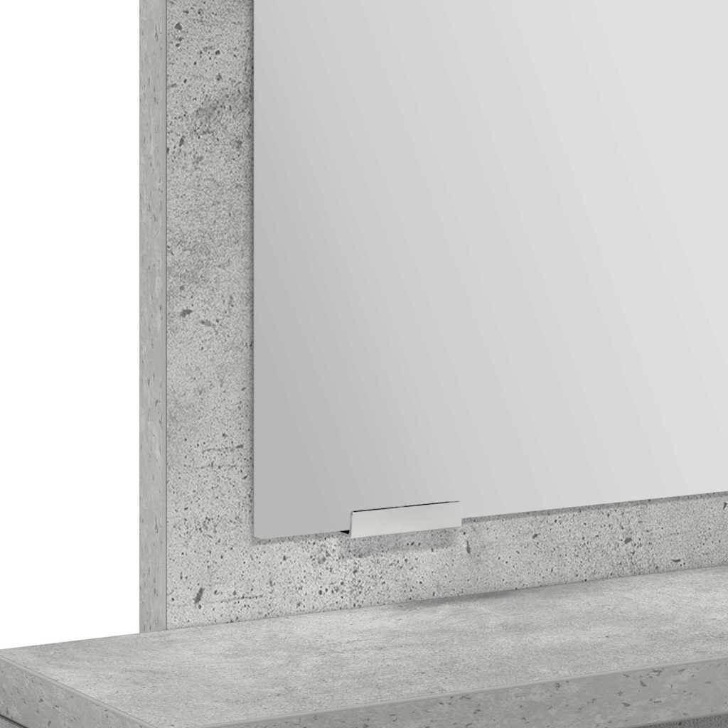 Toaletni stol Betonski sivi 50 x 41 x 140 cm Konstruirano drvo