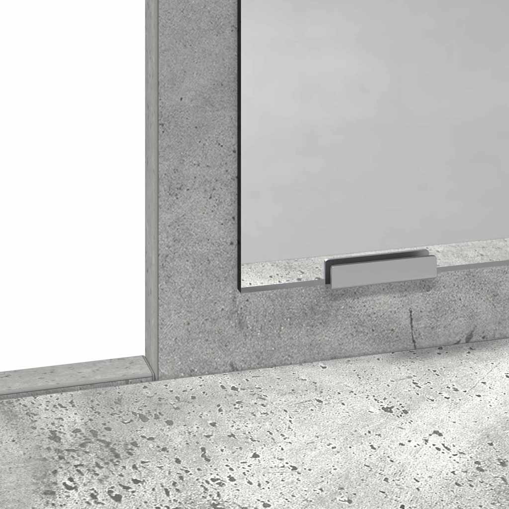 Toaletni stol Betonski sivi 79 x 41 x 140 cm Konstruirano drvo