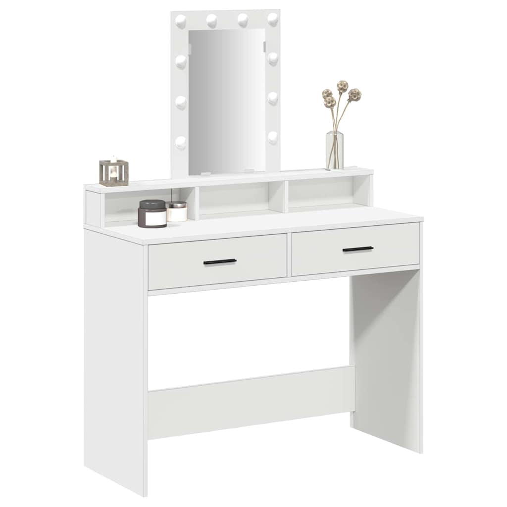 Toaletni stol Bijelo 100 x 41 x 140 cm Konstruirano drvo