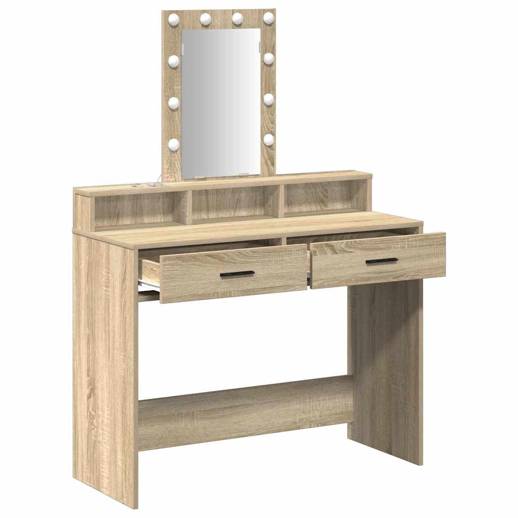 Toaletni stol Smeđa 100 x 41 x 140 cm Konstruirano drvo