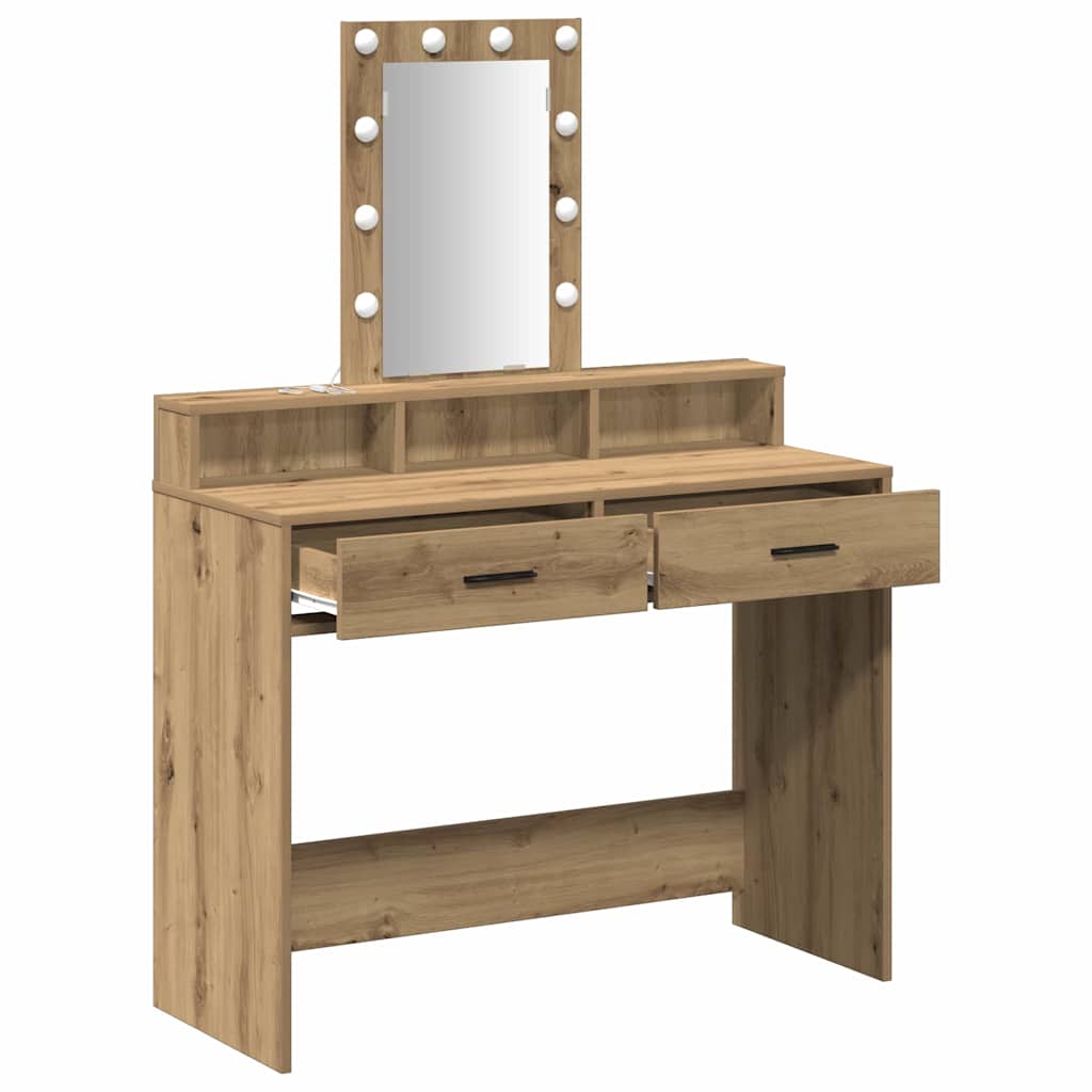 Toaletni stol Smeđa 100 x 41 x 140 cm Konstruirano drvo