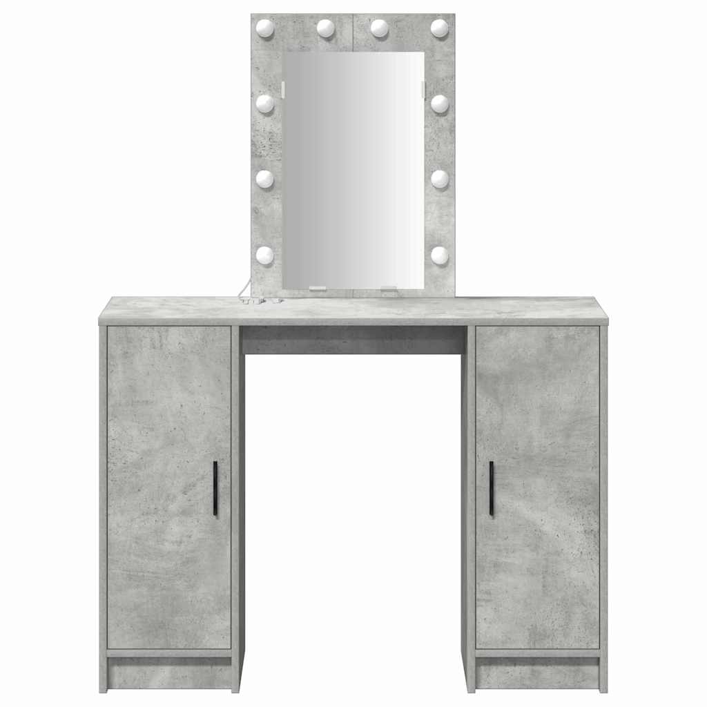 Toaletni stol Svijetlo siva 102 x 33 x 135 cm Konstruirano drvo