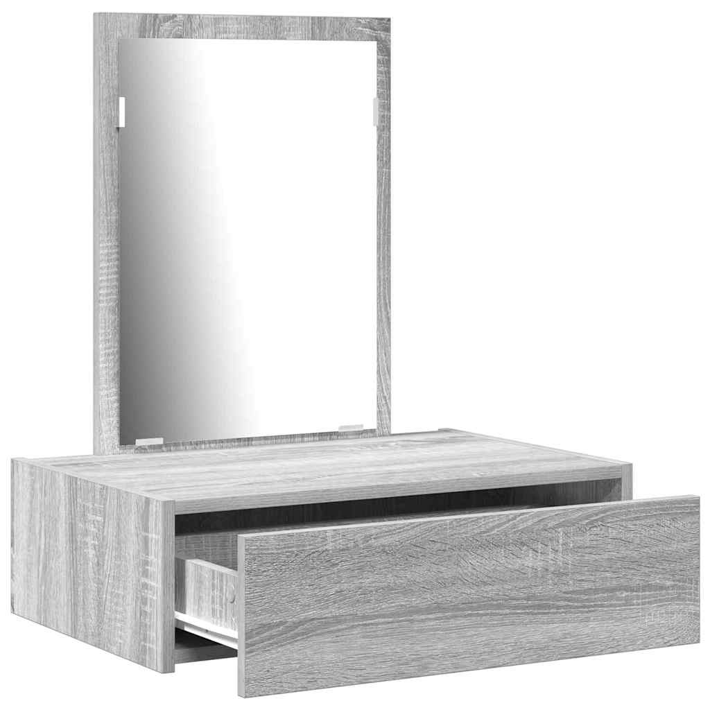 Toaletni stol s ladicama Siva 60 x 40 x 70 cm Konstruirano drvo