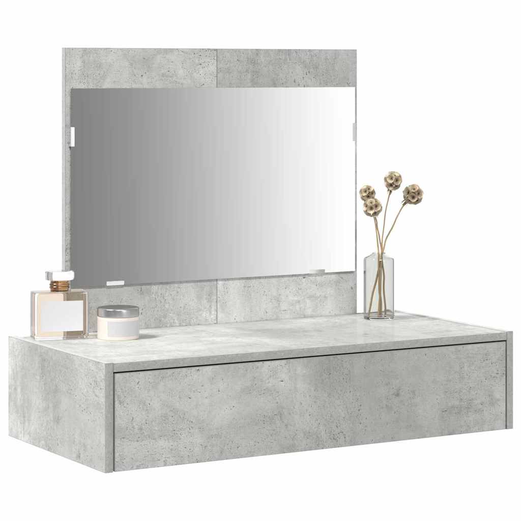 Toaletni stol s ladicama Siva 83 x 40 x 70 cm Konstruirano drvo