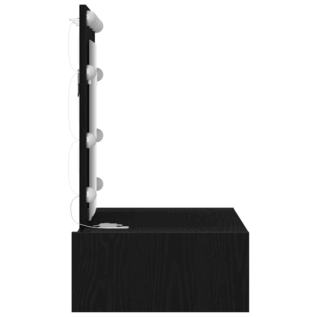 Toaletni stol s ladicama Crna 60 x 40 x 70 cm Konstruirano drvo