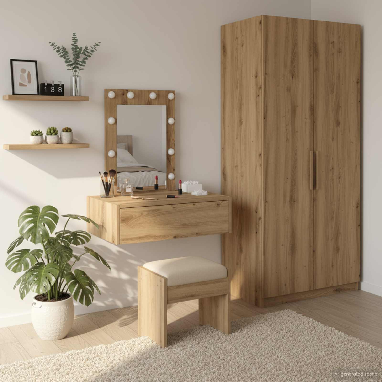 Toaletni stol Smeđa 60 x 40 x 70 cm Konstruirano drvo