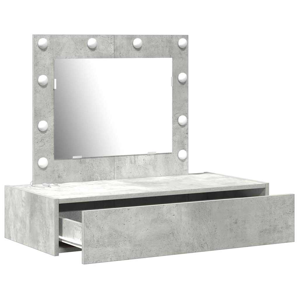 Toaletni stol s ladicama Siva 83 x 40 x 70 cm Konstruirano drvo