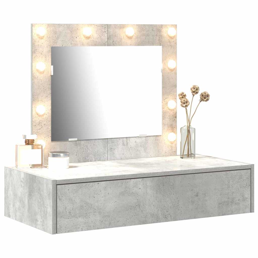 Toaletni stol s ladicama Siva 83 x 40 x 70 cm Konstruirano drvo