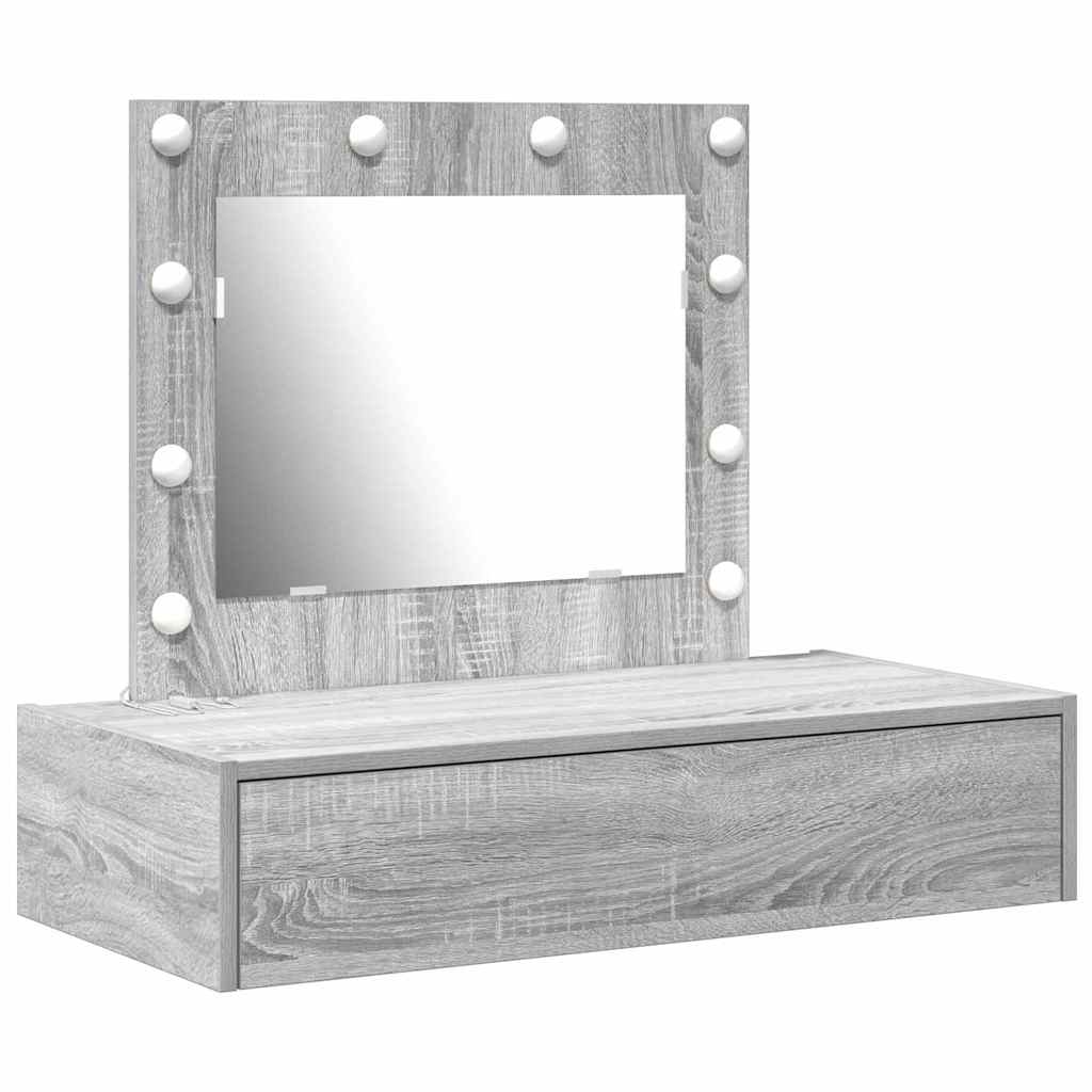 Toaletni stol s ladicama Siva 83 x 40 x 70 cm Konstruirano drvo