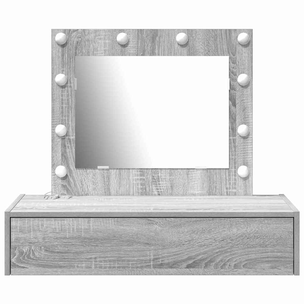 Toaletni stol s ladicama Siva 83 x 40 x 70 cm Konstruirano drvo