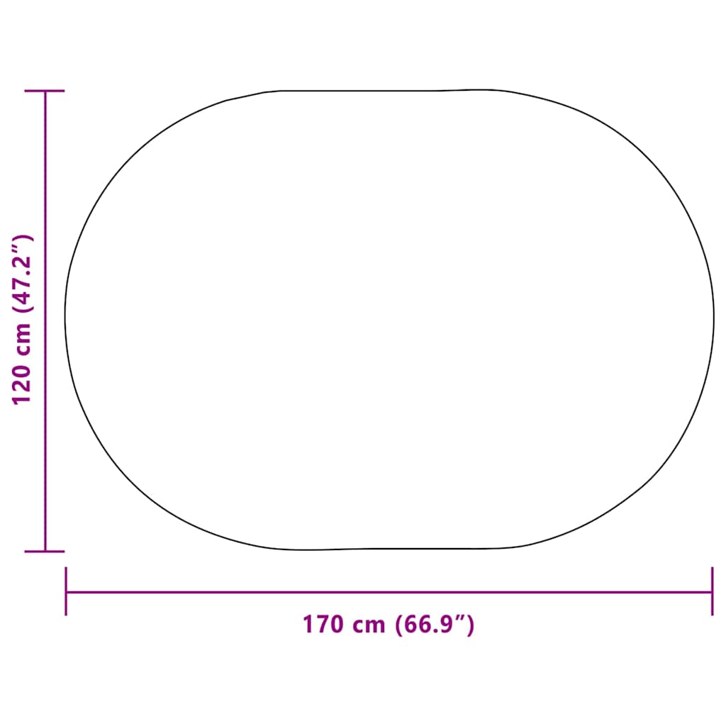 Tepih ZIZUR Krema 170 x 120 cm Polipropilen