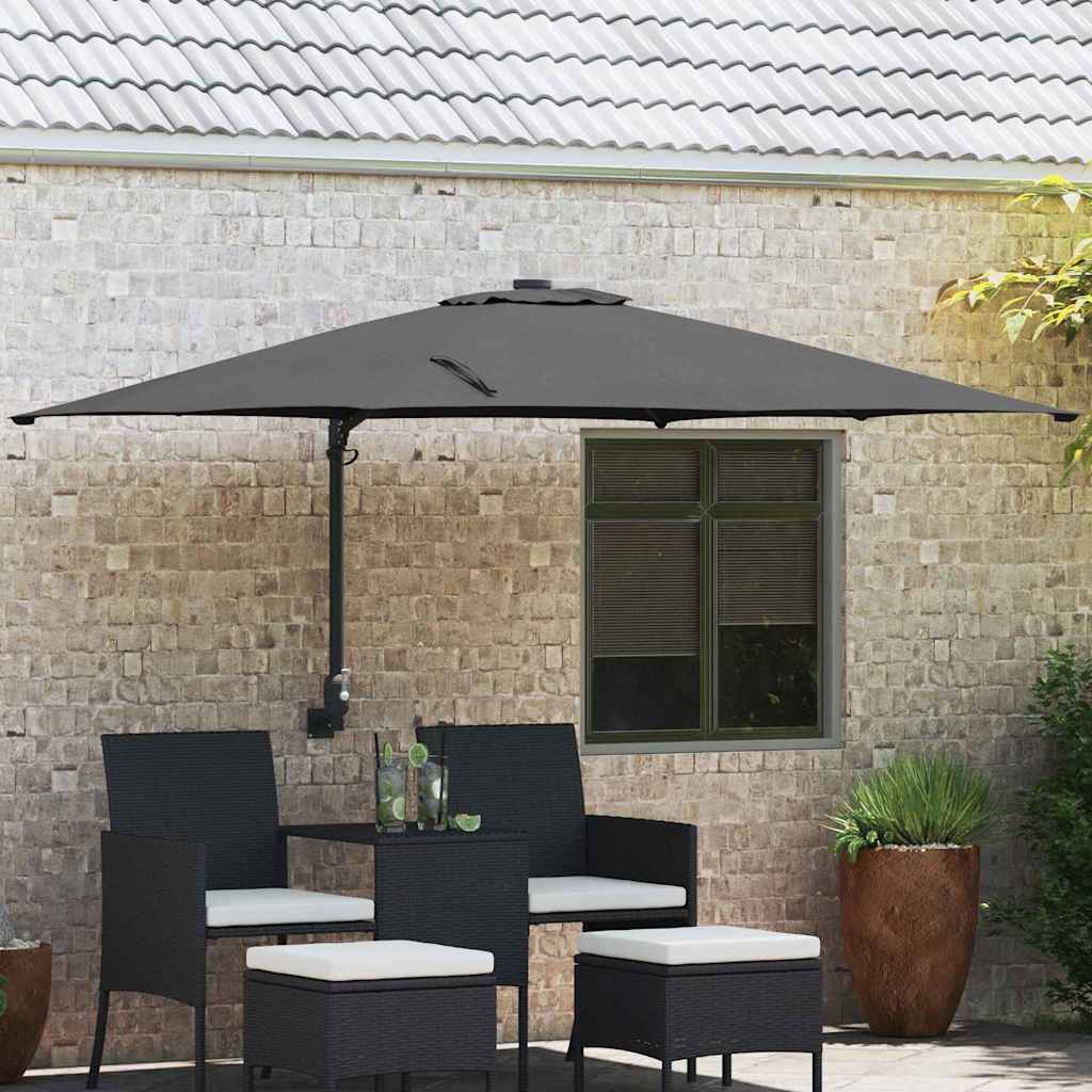 Vrtni suncobran Antracit 248,5 x 247,5 x 160 cm