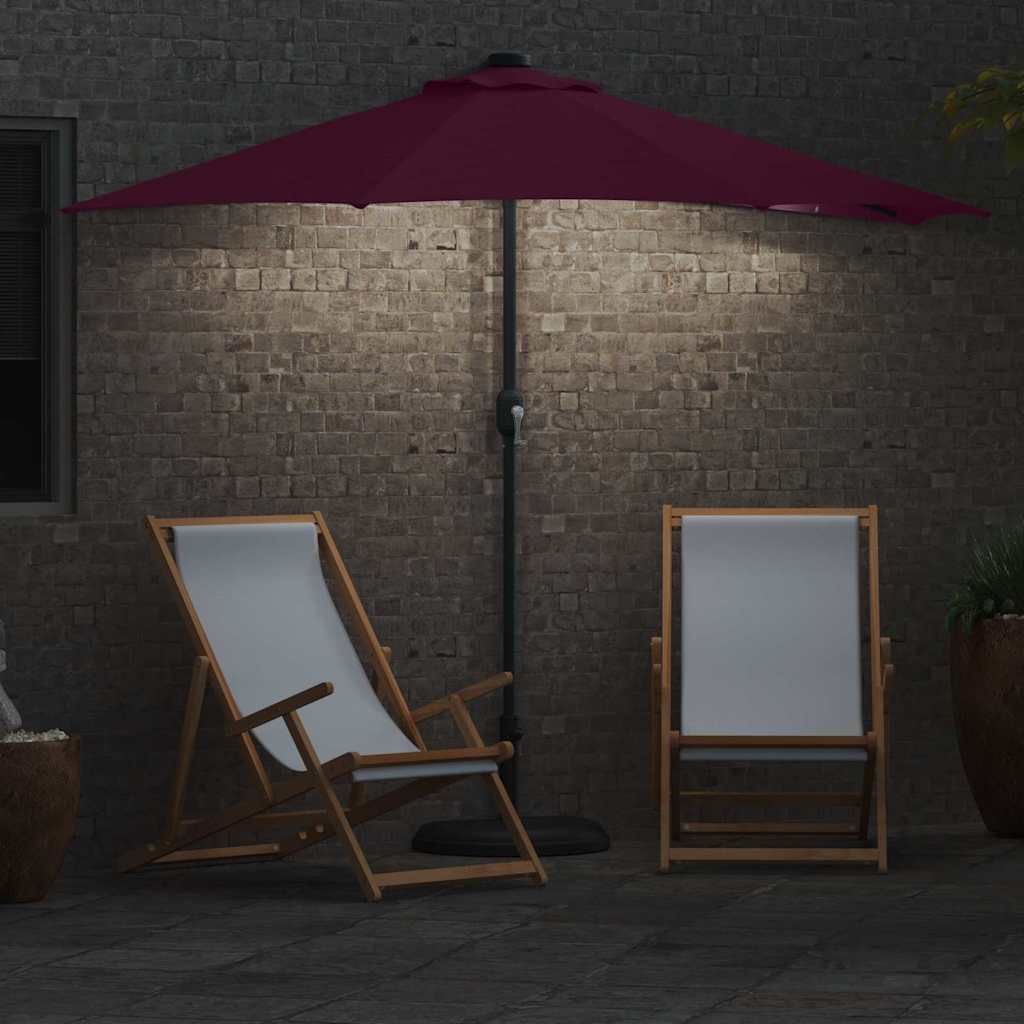 Vrtni suncobran Bordeaux Crvena 294 x 150 x 224 cm