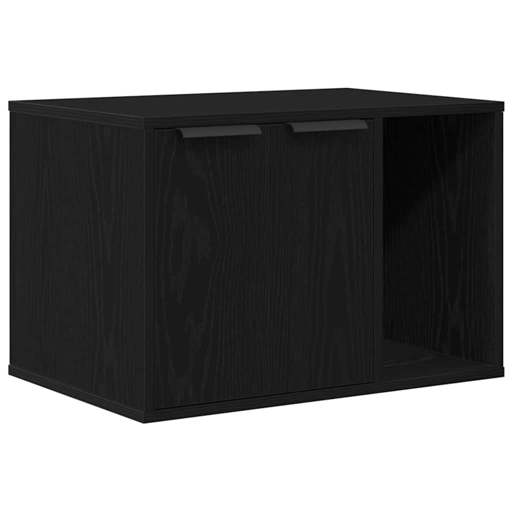 Kućište za mačji pijesak crni hrast 60x40x40 cm inženjerski drvo