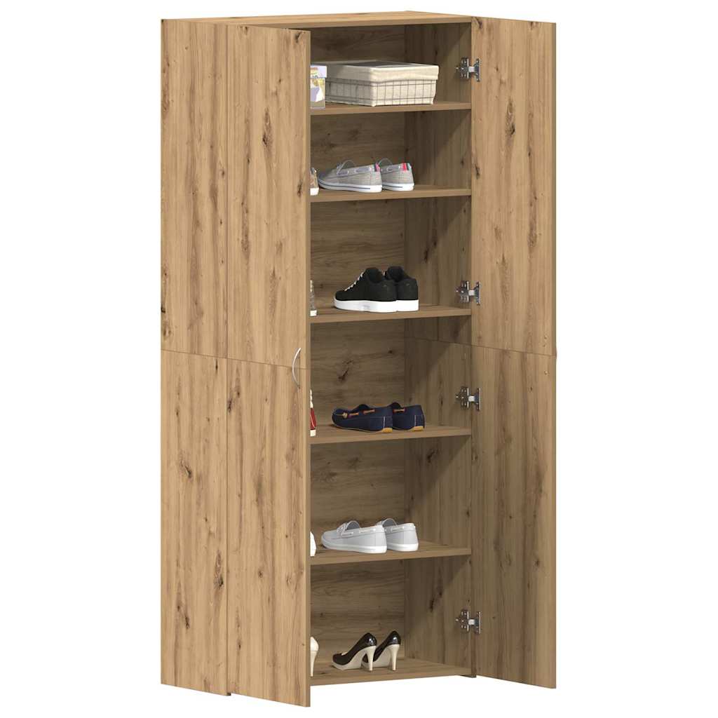 Ormar za cipele 80 x 35.5 x 180 cm Konstruirano drvo Smeđa