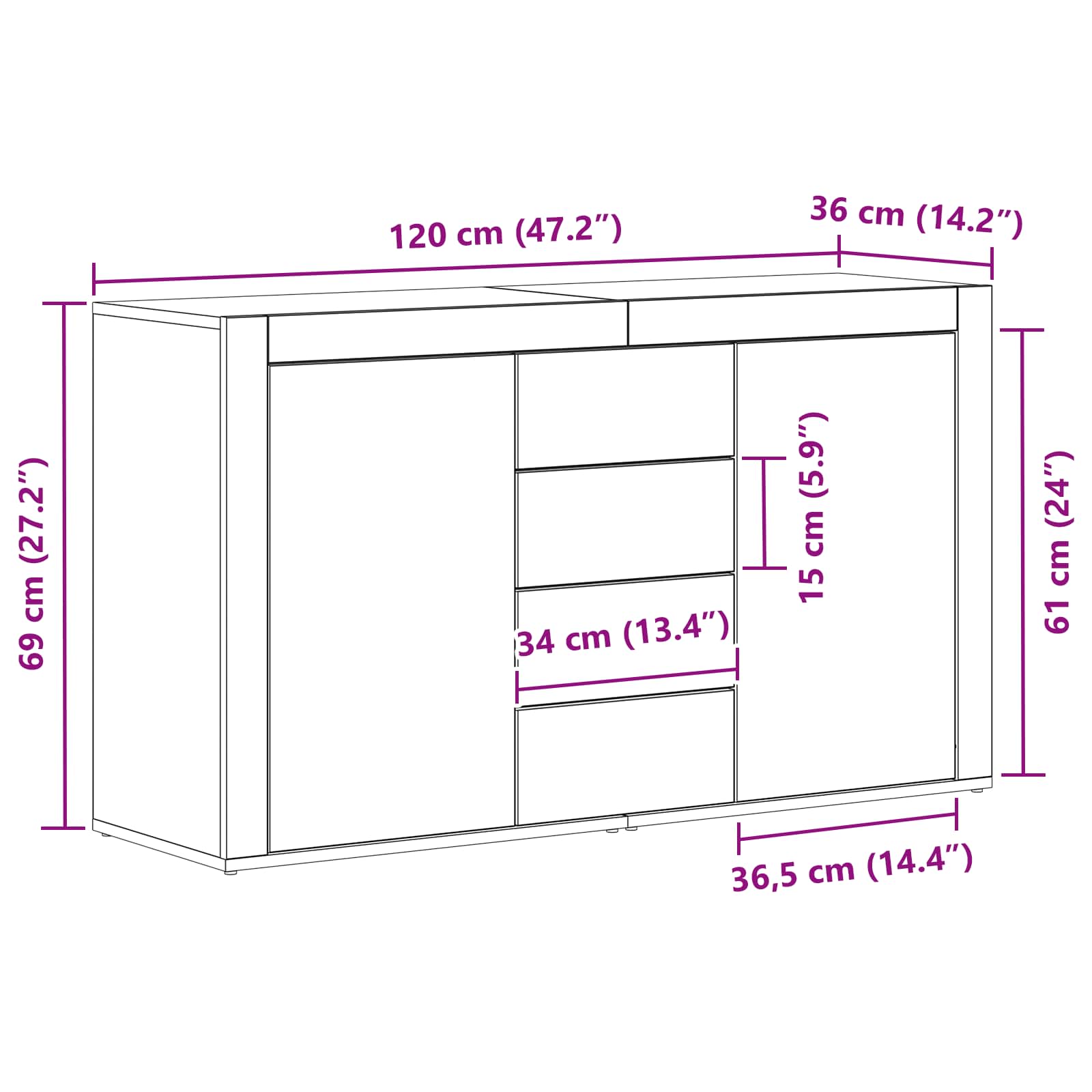 Kreveta Staro drvo 120 x 36 x 69 cm Konstruirano drvo