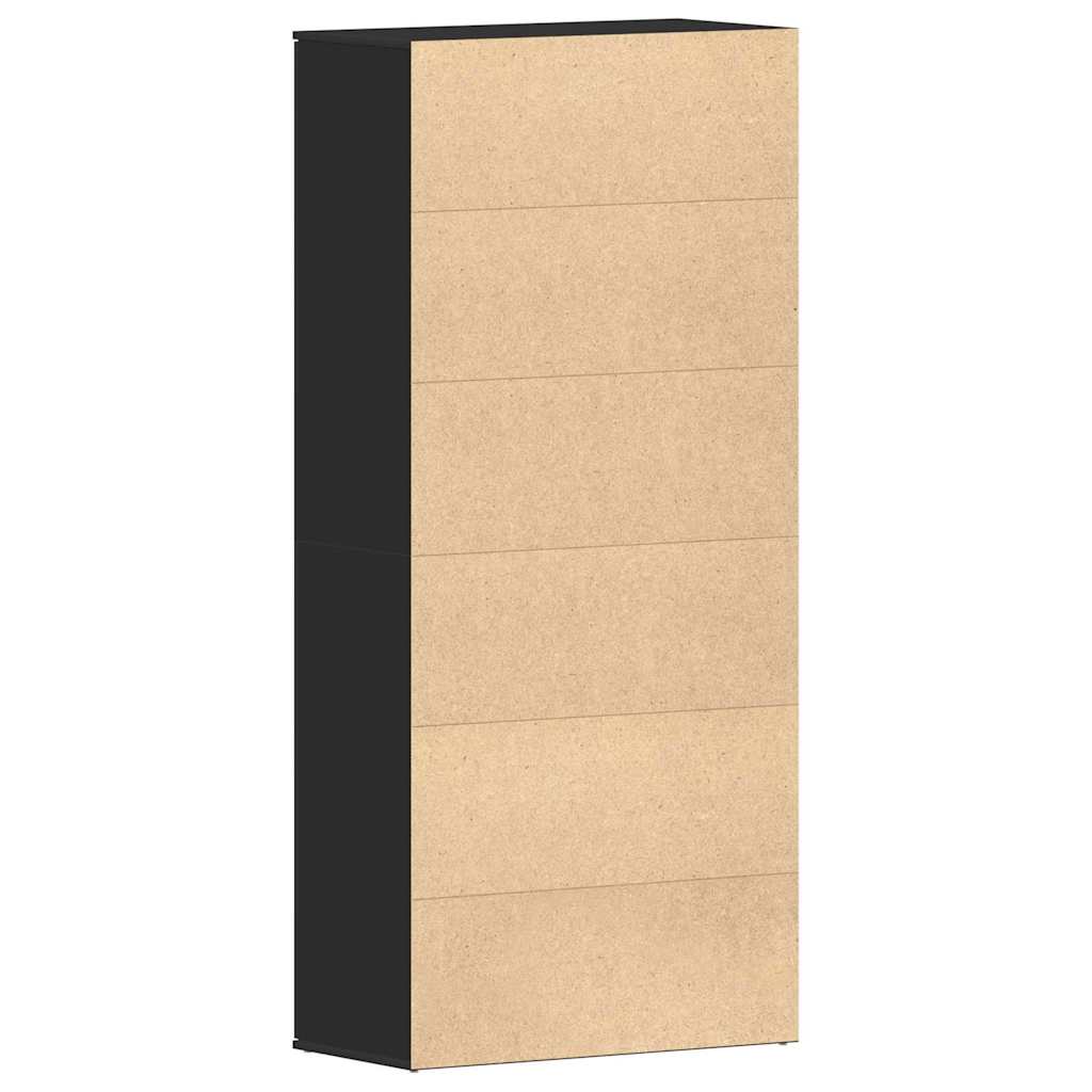 Ormar za cipele Crna 80 x 39 x 178 cm Konstruirano drvo
