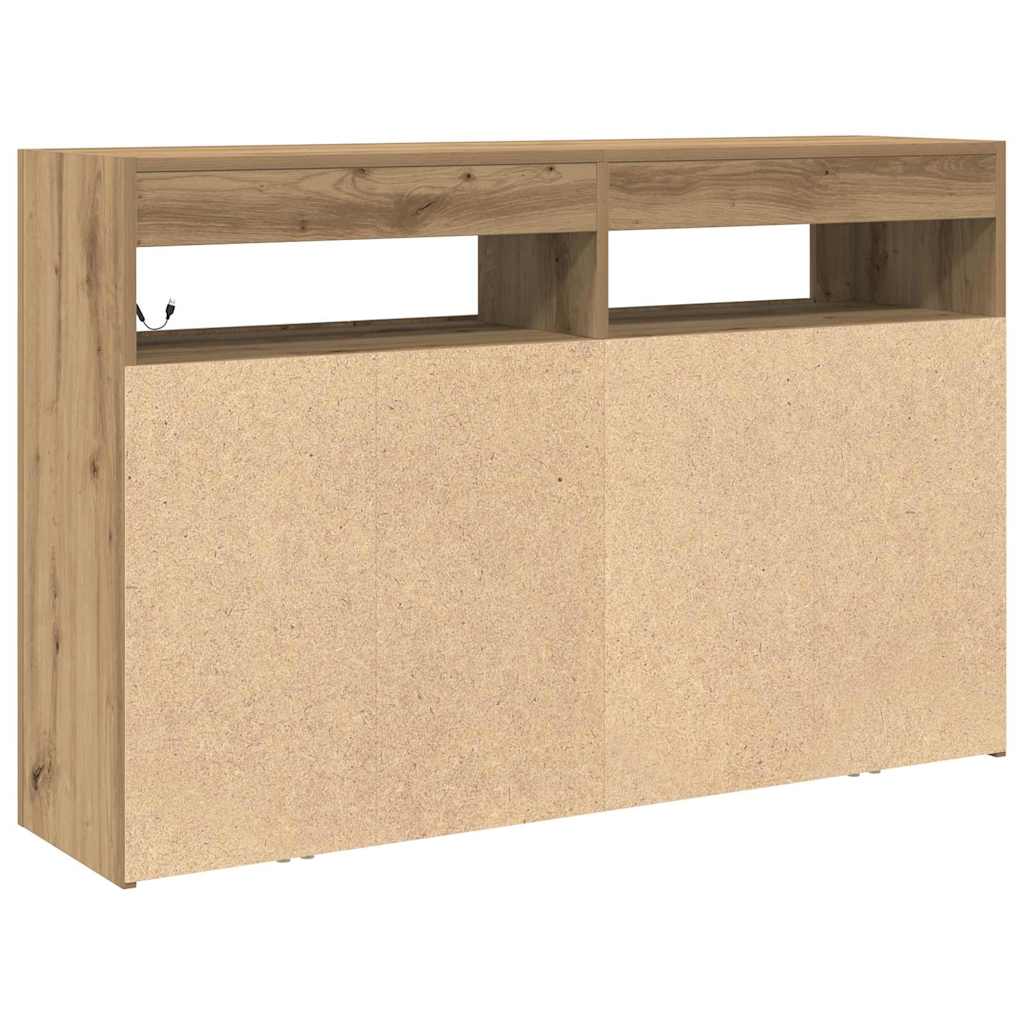 Kreveta Umjetnički hrast 116 x 30 x 75 cm Konstruirano drvo