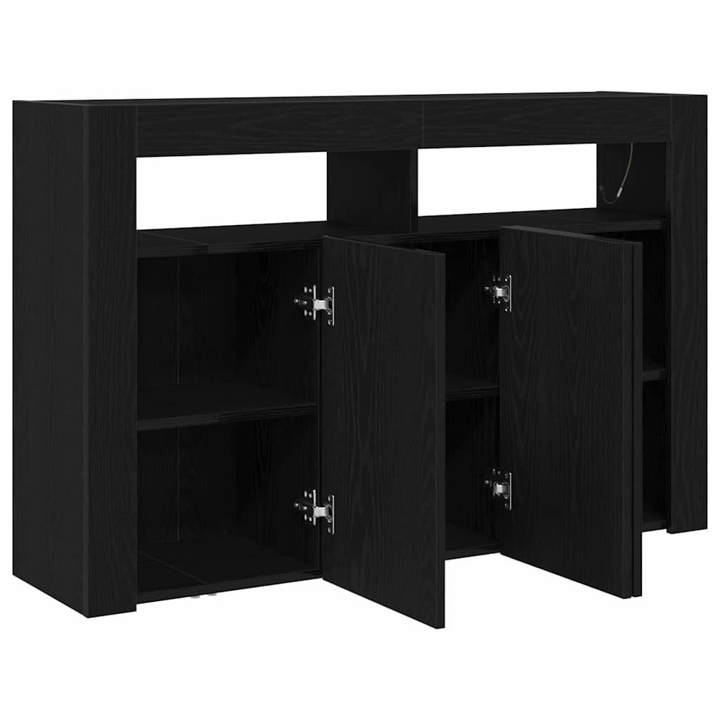 Kreveta Crni hrast 116 x 30 x 75 cm Konstruirano drvo