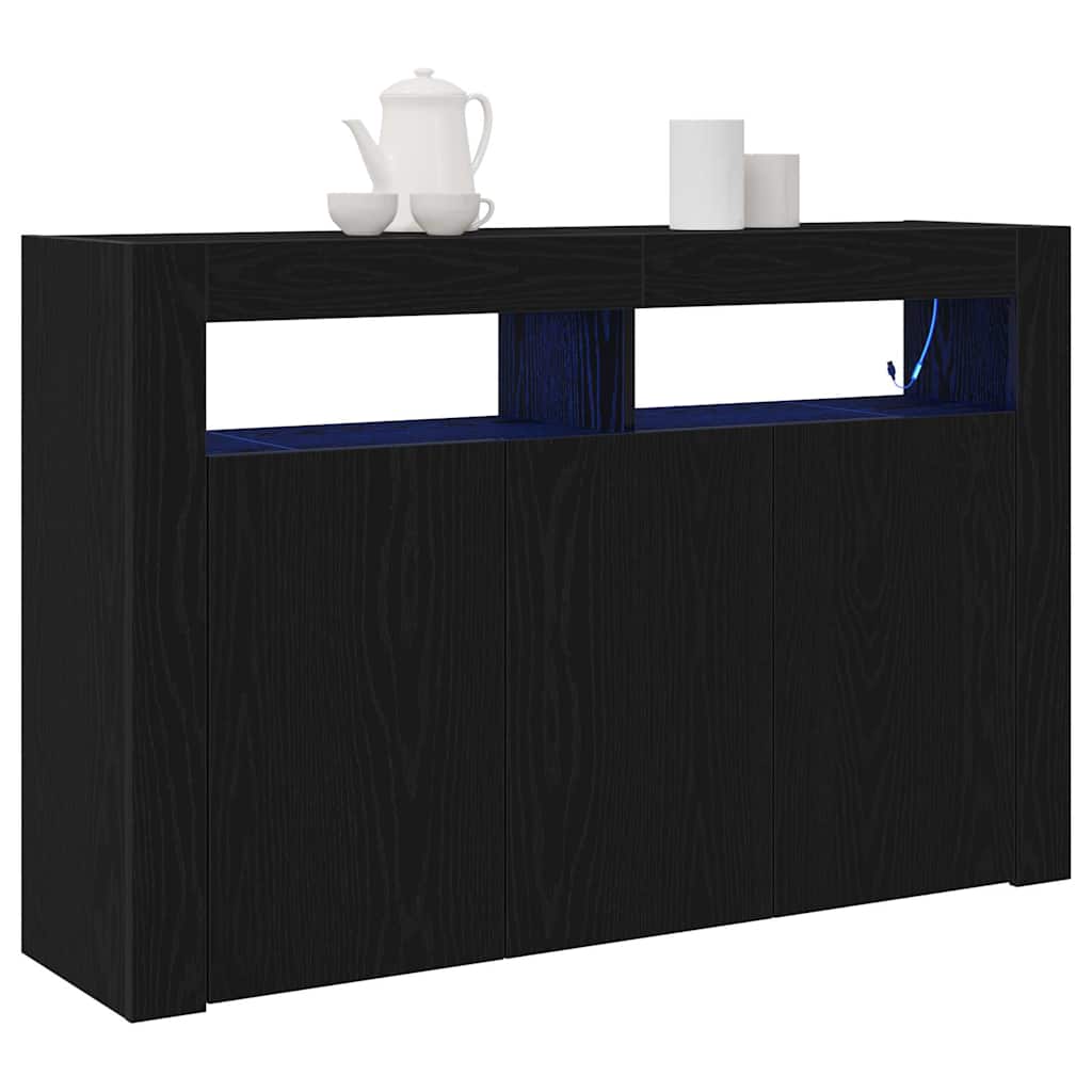 Kreveta Crni hrast 116 x 30 x 75 cm Konstruirano drvo