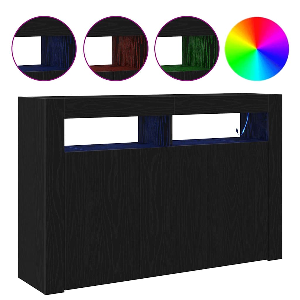 Kreveta Crni hrast 116 x 30 x 75 cm Konstruirano drvo