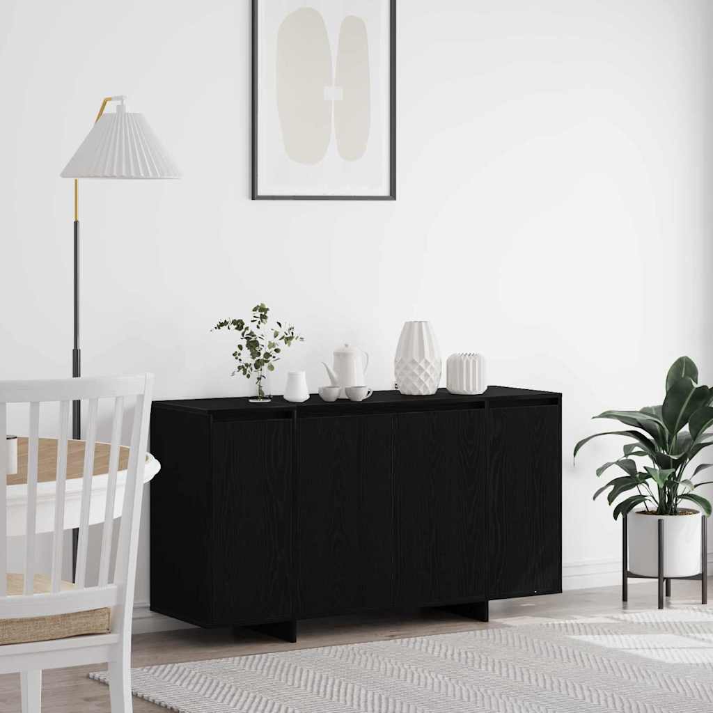 Kreveta Crni hrast 135 x 41 x 75 cm Konstruirano drvo