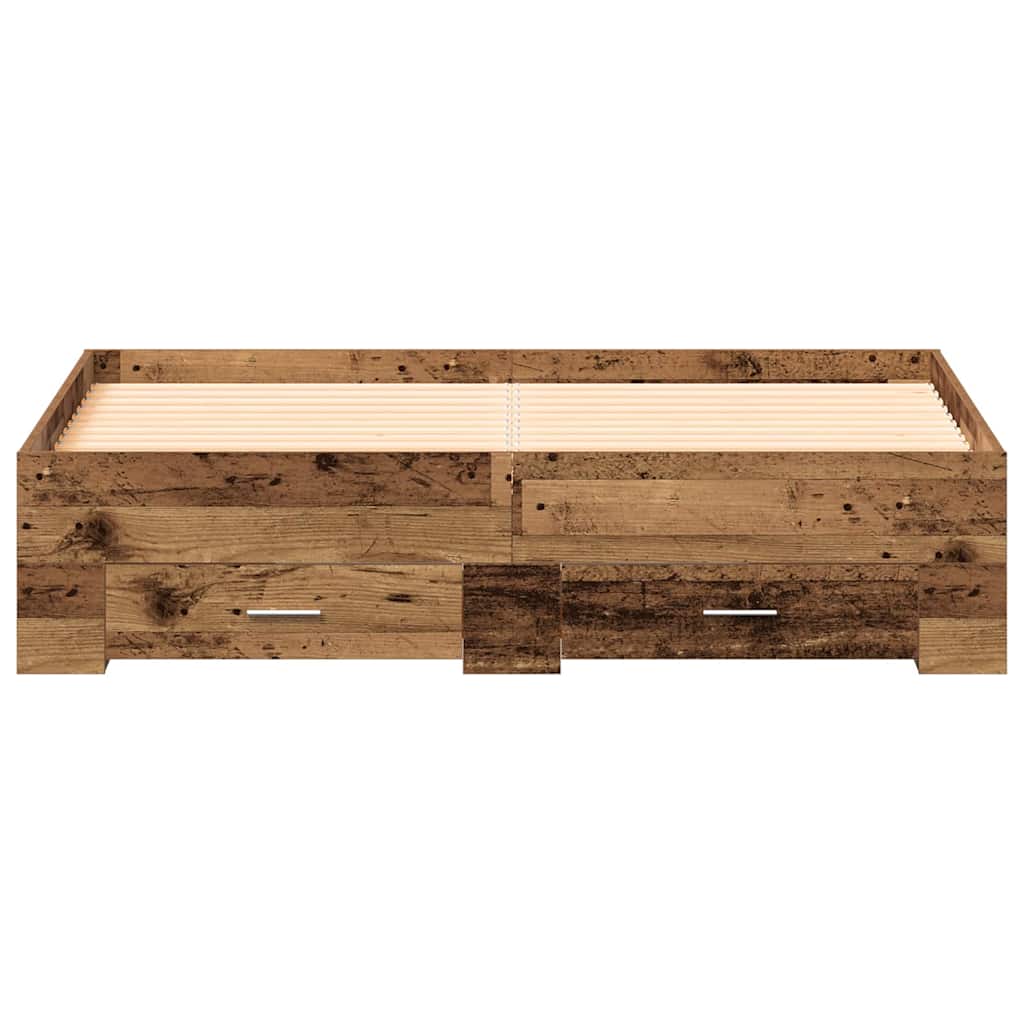 Krevetna konstrukcija Staro drvo 135 x 190 cm Konstruirano drvo