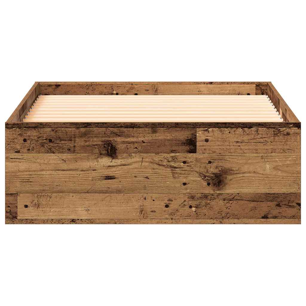 Krevetna konstrukcija Staro drvo 90 x 200 cm Konstruirano drvo