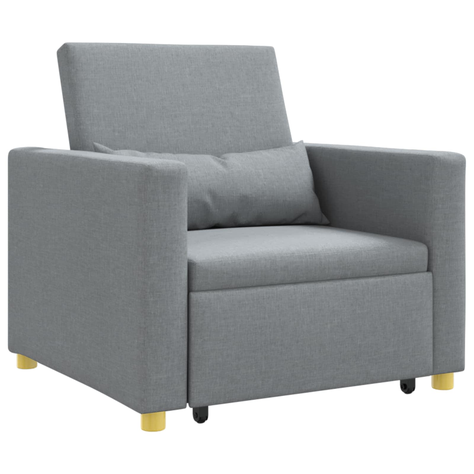 Sofa na razvlačenje Singl Svjetlosiva 90 x 165 x 87 cm tkanina