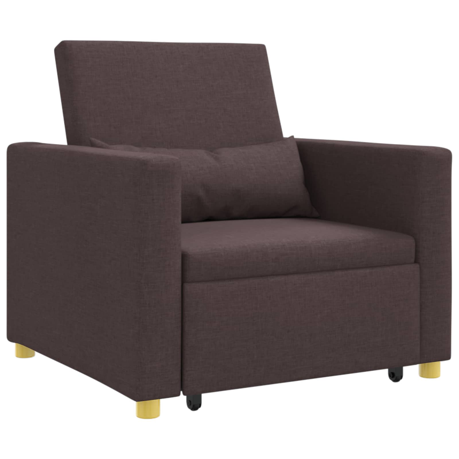Sofa na razvlačenje Singl Tamno smeđa 90 x 165 x 87 cm tkanina