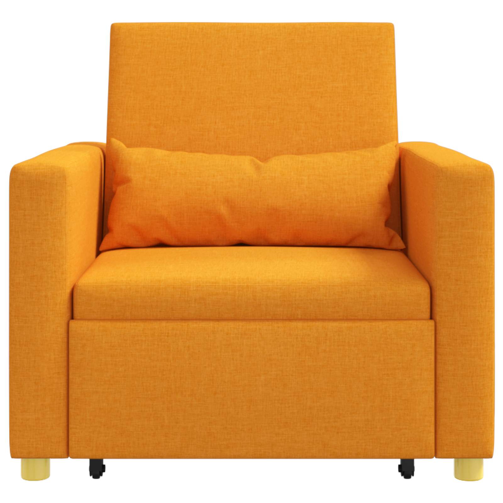 Sofa na razvlačenje Singl Tamnožuta 90 x 165 x 87 cm tkanina