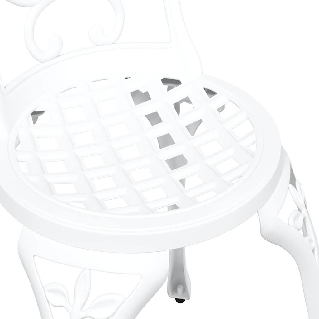 Bistro set za vrt 3 pcs Bijelo Aluminij