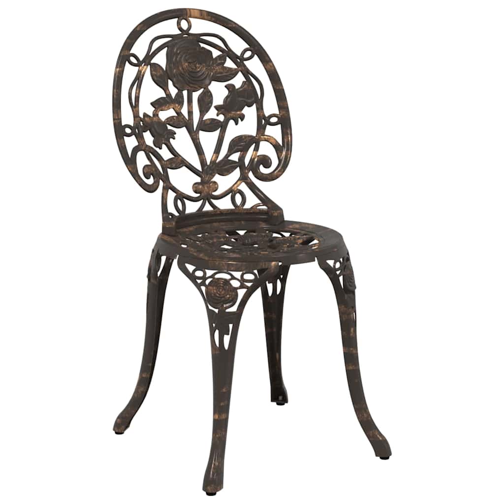 Bistro set za vrt 3 pcs Bronzana Aluminij