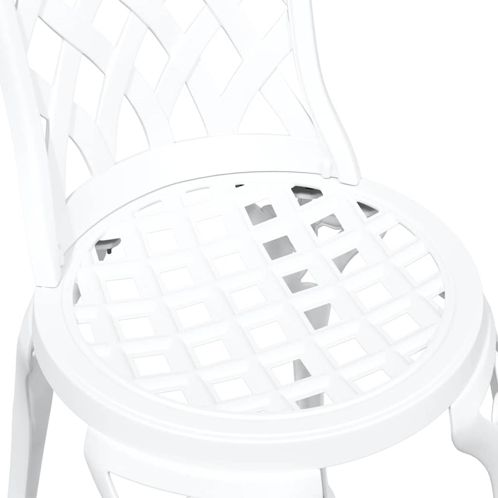Bistro set za vrt 3 pcs Bijelo Aluminij