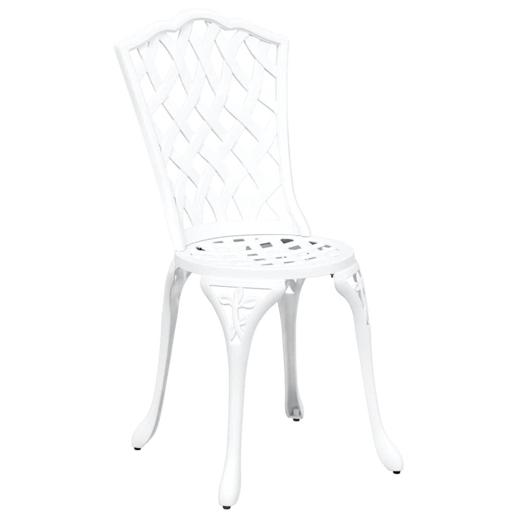 Bistro set za vrt 3 pcs Bijelo Aluminij