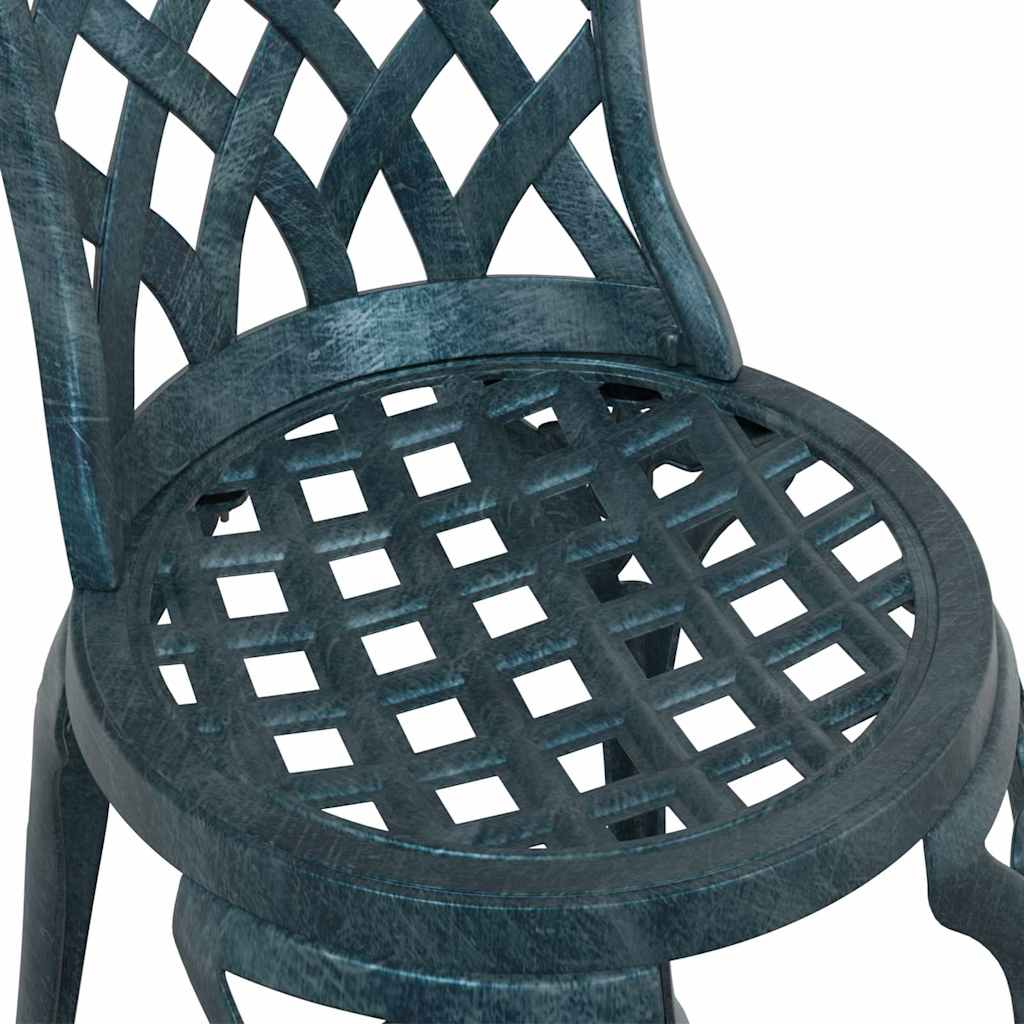 Bistro set za vrt 3 pcs Zelena Aluminij