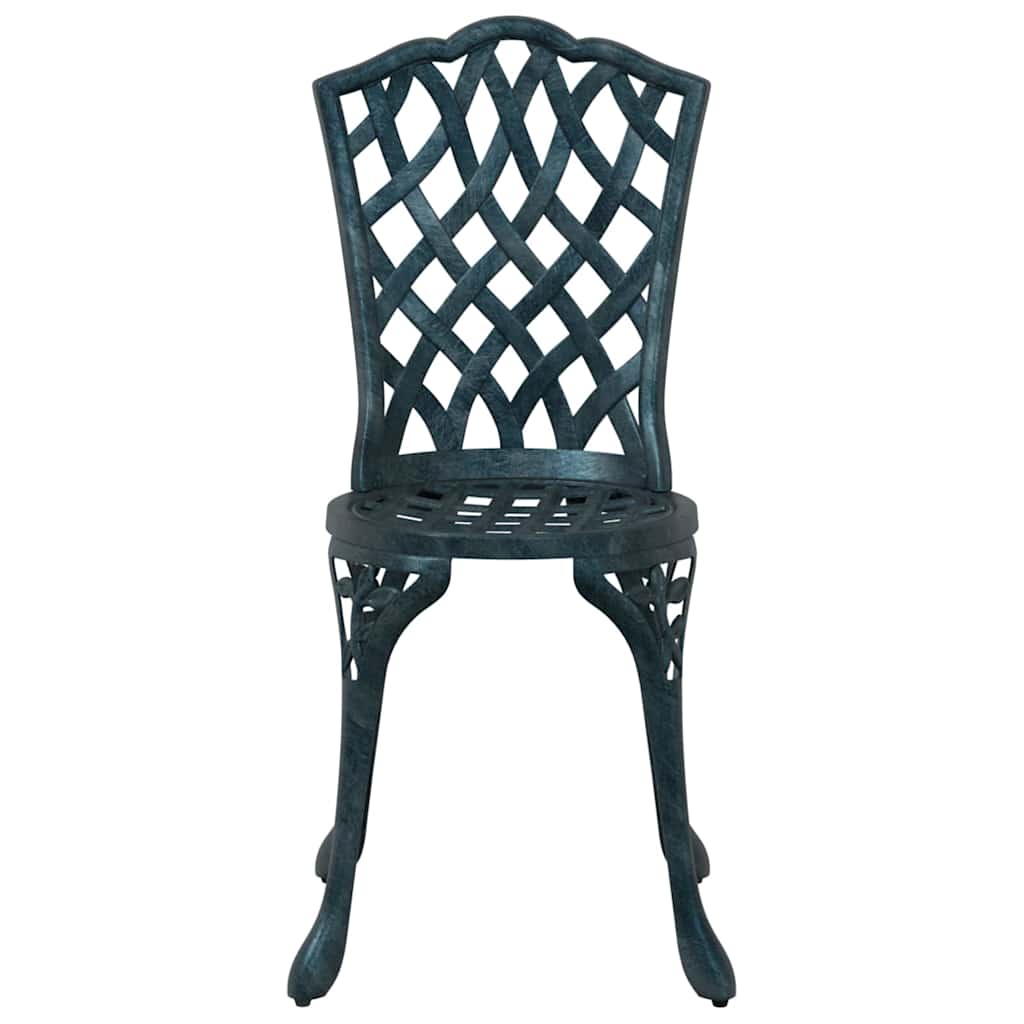 Bistro set za vrt 3 pcs Zelena Aluminij