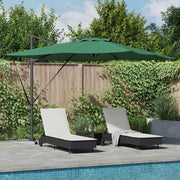 Suncobran Zelena 286 x 284 x 270 cm Aluminij i poliester