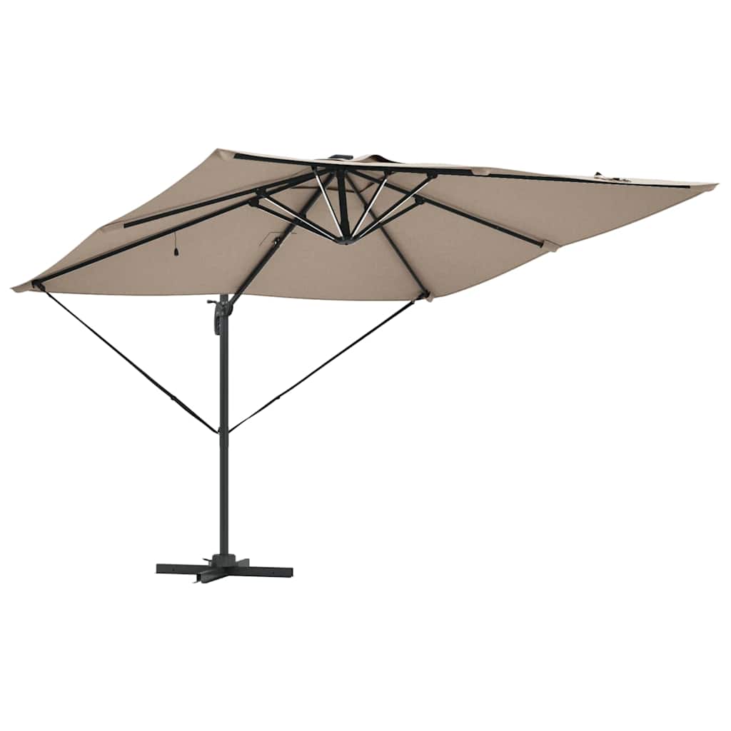 Suncobran Sivo-smeđa 286 x 284 x 270 cm Aluminij i poliester