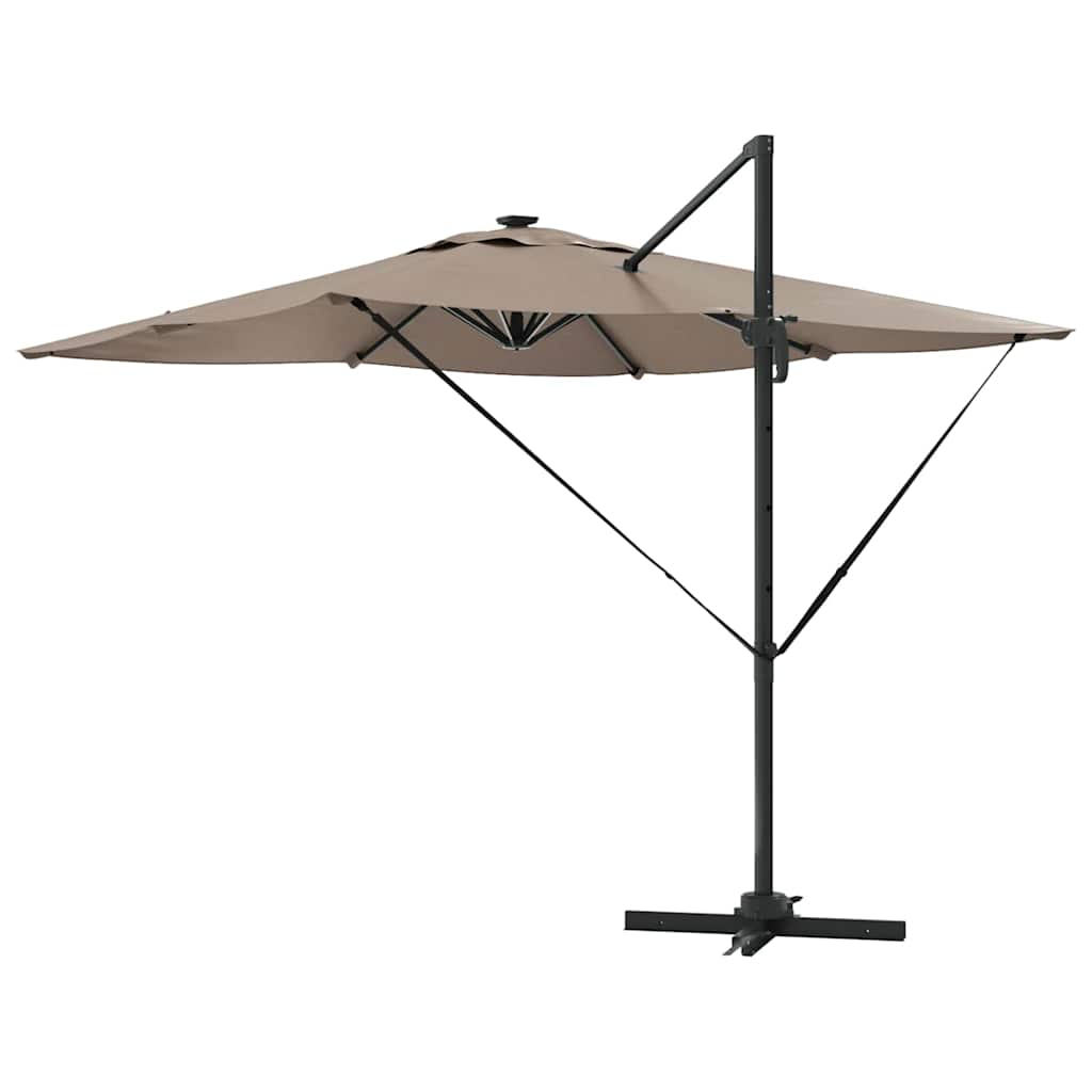 Suncobran Sivo-smeđa 286 x 284 x 270 cm Aluminij i poliester