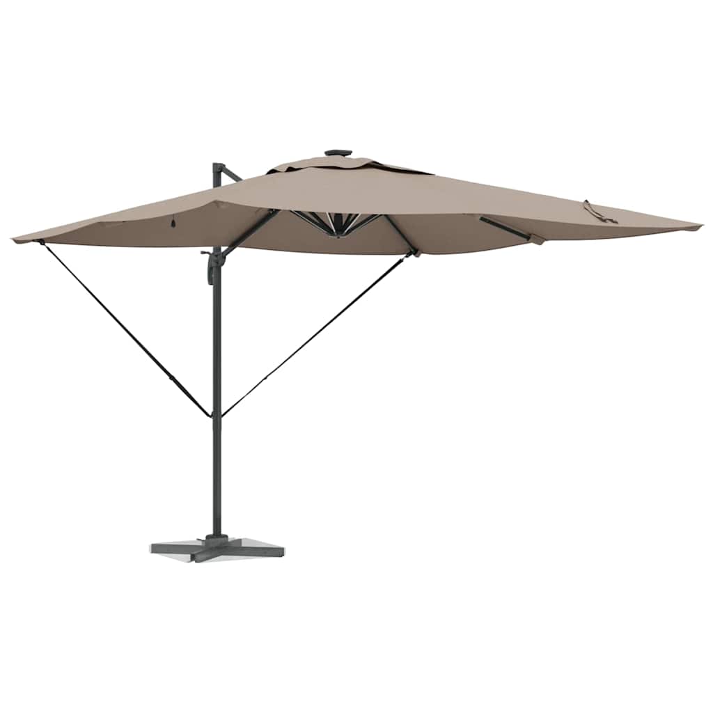 Suncobran Sivo-smeđa 286 x 284 x 270 cm Aluminij i poliester