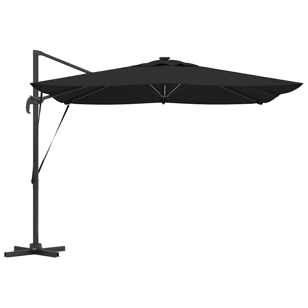 Suncobran Crna 286 x 284 x 270 cm Aluminij i poliester