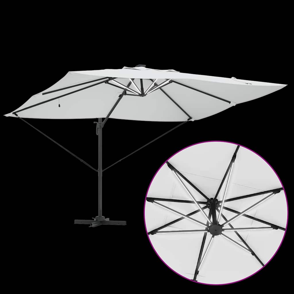 Suncobran Pijesak 352 x 251 x 265 cm Poliester i aluminij