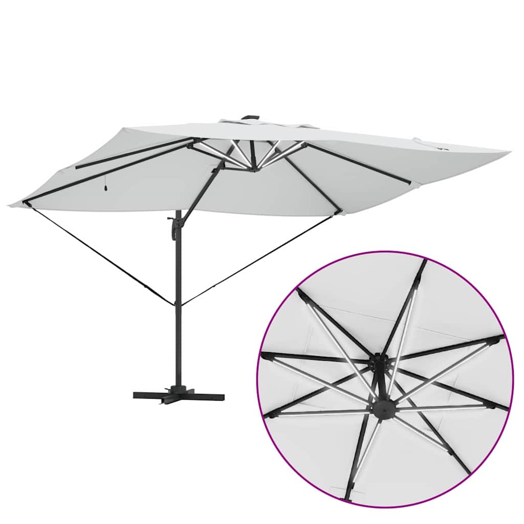 Suncobran Pijesak 352 x 251 x 265 cm Poliester i aluminij